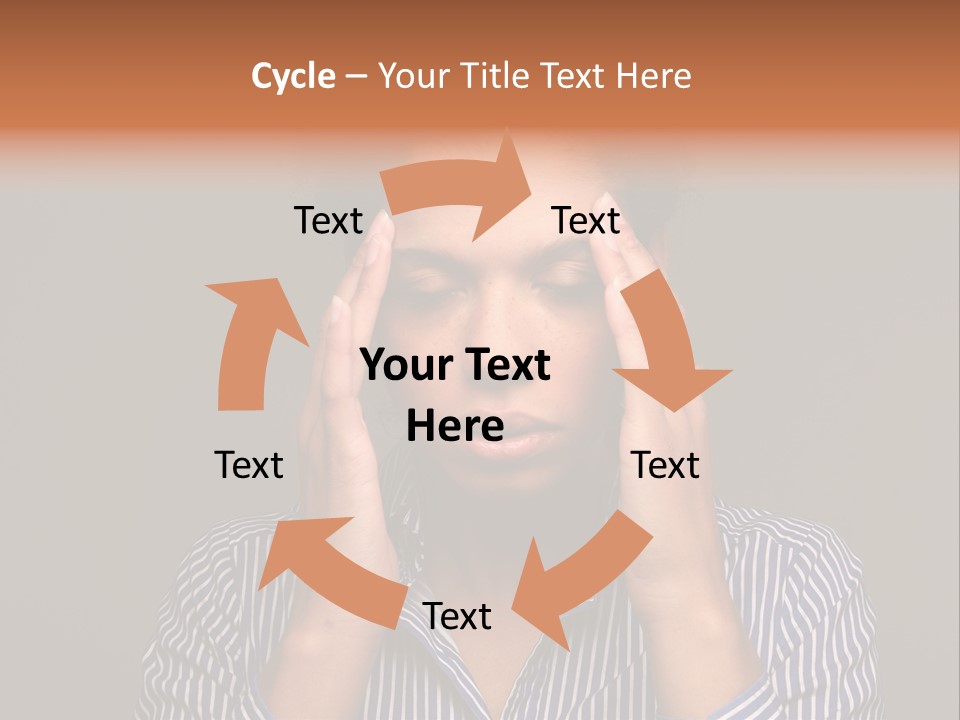 Emotional Stress Head And Shoulders Sadness PowerPoint Template