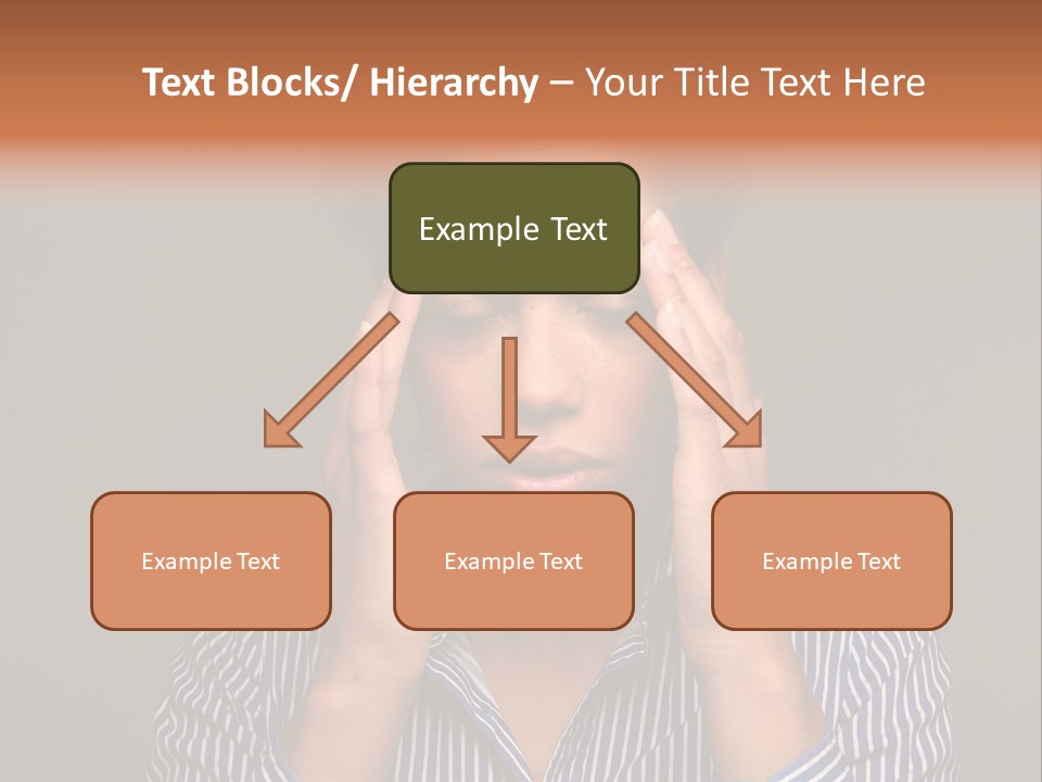 Emotional Stress Head And Shoulders Sadness PowerPoint Template