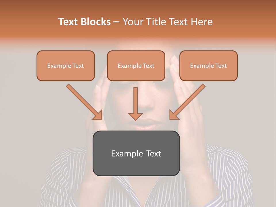 Emotional Stress Head And Shoulders Sadness PowerPoint Template