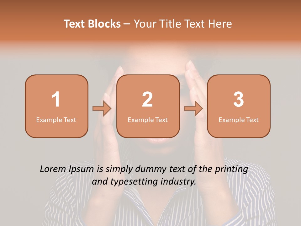 Emotional Stress Head And Shoulders Sadness PowerPoint Template
