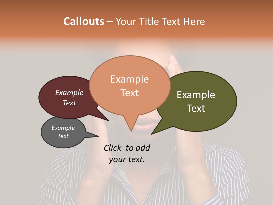 Emotional Stress Head And Shoulders Sadness PowerPoint Template