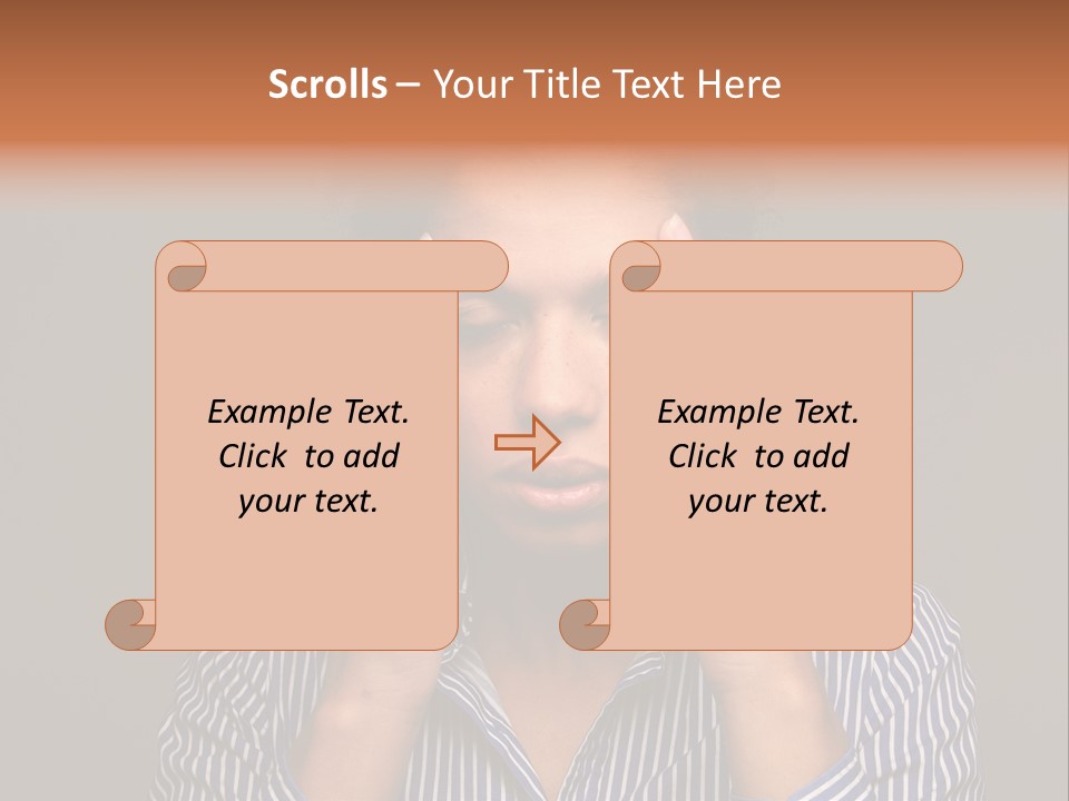 Emotional Stress Head And Shoulders Sadness PowerPoint Template