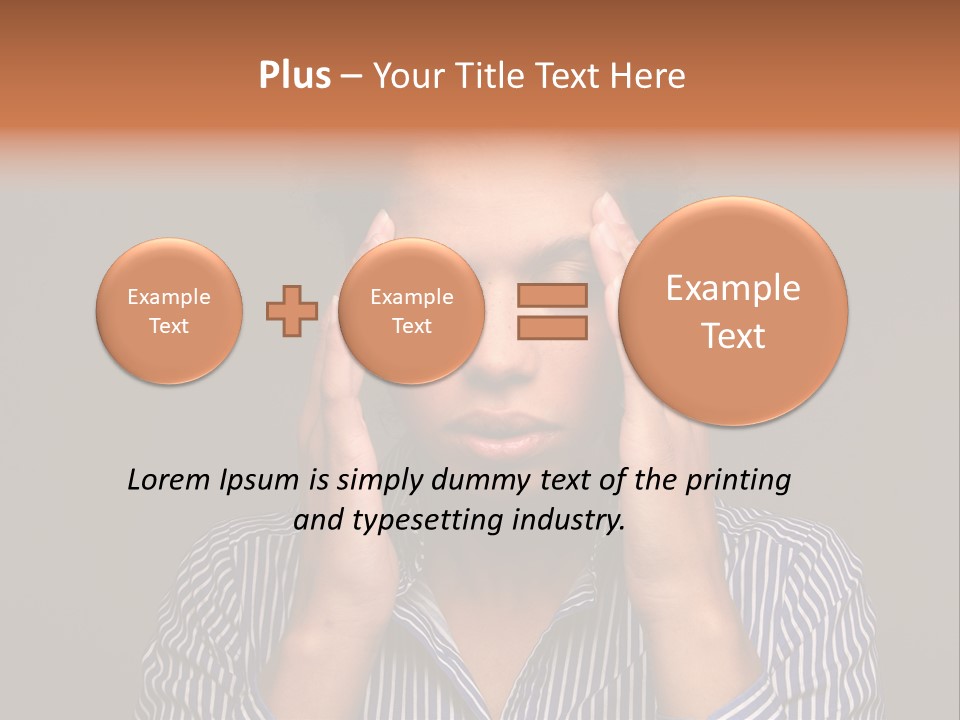 Emotional Stress Head And Shoulders Sadness PowerPoint Template