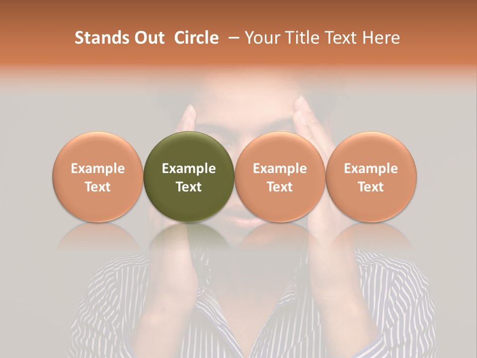 Emotional Stress Head And Shoulders Sadness PowerPoint Template