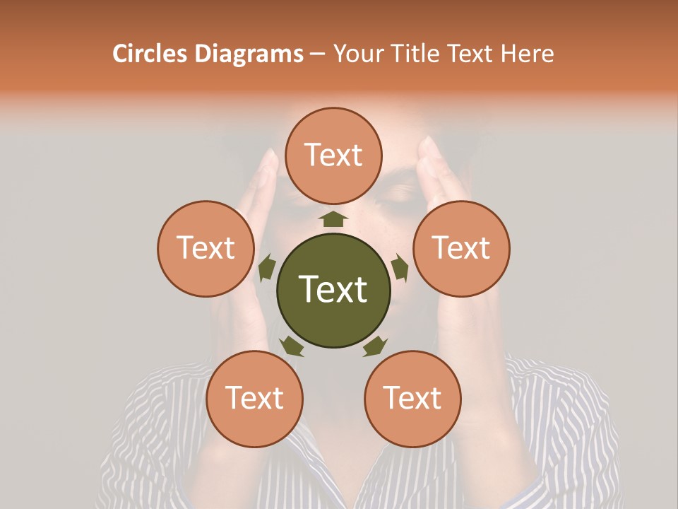 Emotional Stress Head And Shoulders Sadness PowerPoint Template