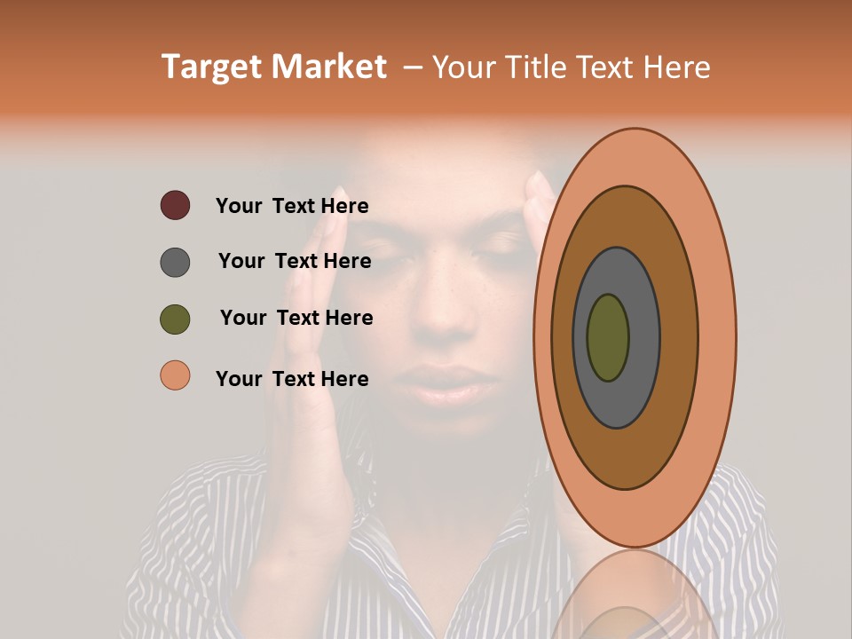 Emotional Stress Head And Shoulders Sadness PowerPoint Template