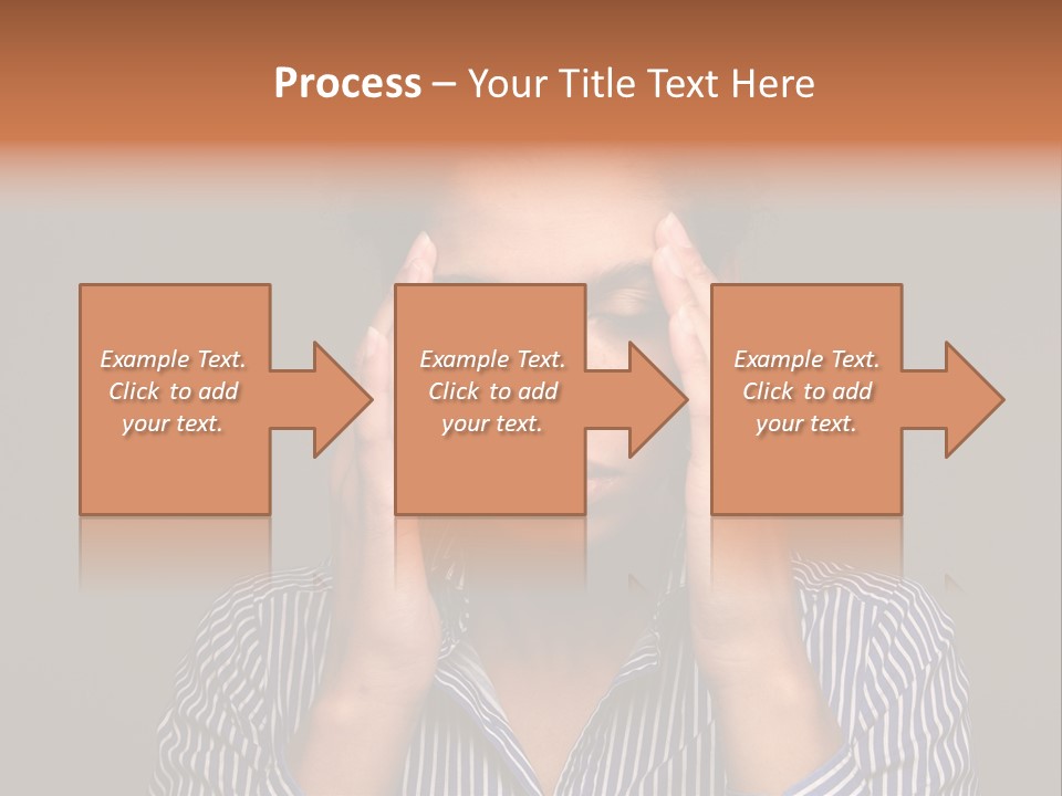 Emotional Stress Head And Shoulders Sadness PowerPoint Template