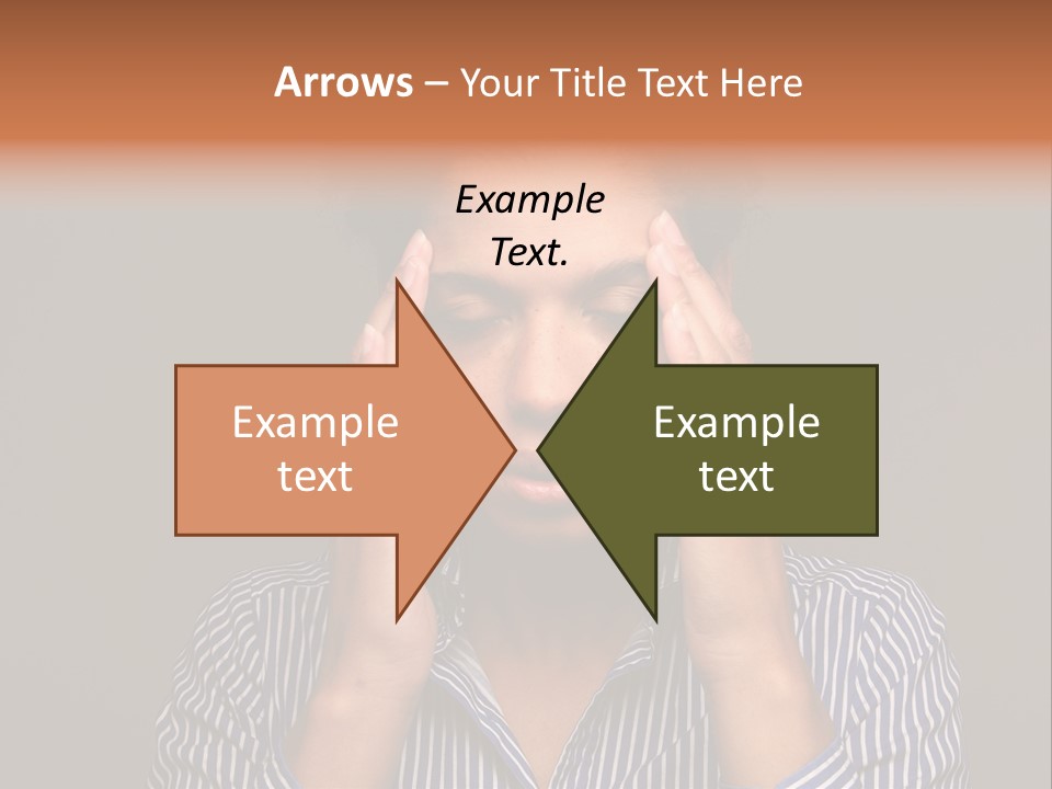 Emotional Stress Head And Shoulders Sadness PowerPoint Template