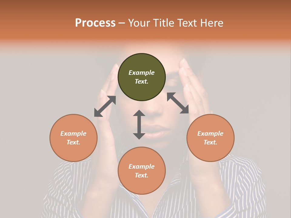 Emotional Stress Head And Shoulders Sadness PowerPoint Template