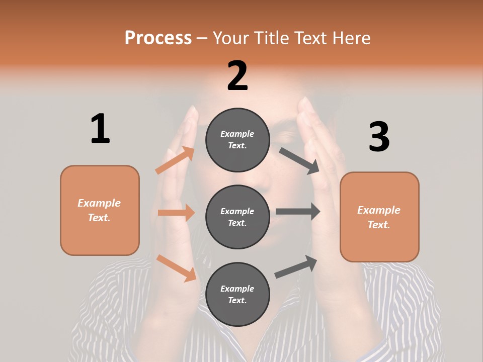 Emotional Stress Head And Shoulders Sadness PowerPoint Template