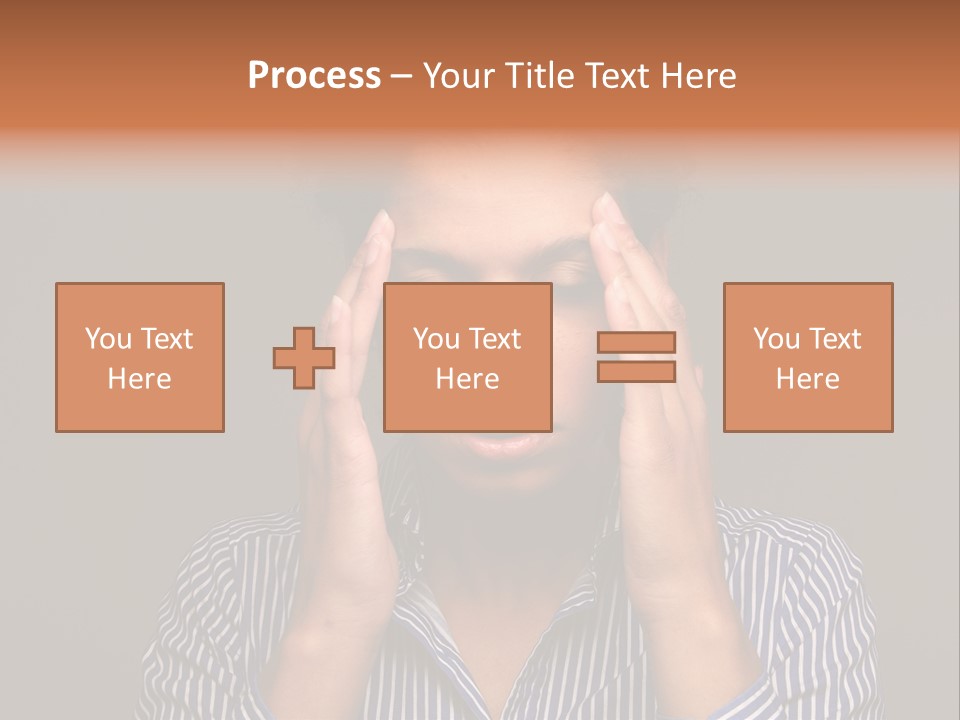 Emotional Stress Head And Shoulders Sadness PowerPoint Template