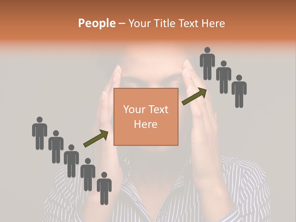 Emotional Stress Head And Shoulders Sadness PowerPoint Template