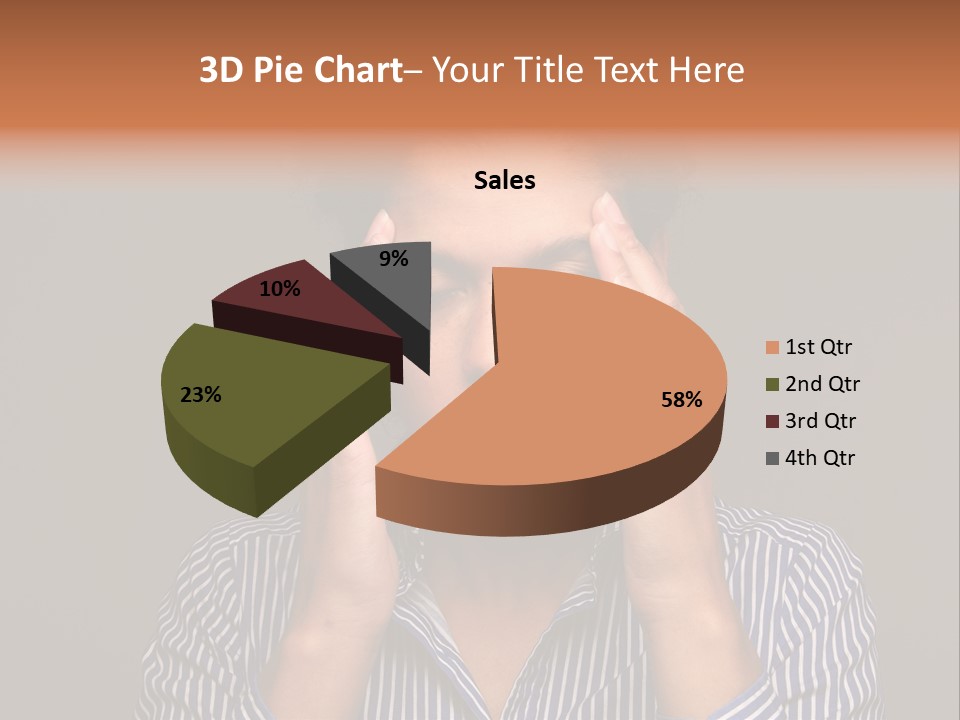Emotional Stress Head And Shoulders Sadness PowerPoint Template