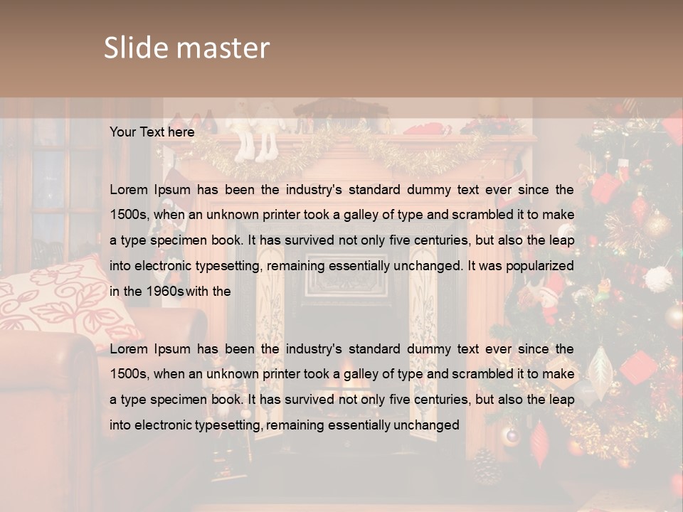 Space Luxury Copy PowerPoint Template