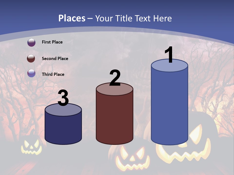 Faces Orange Fall PowerPoint Template