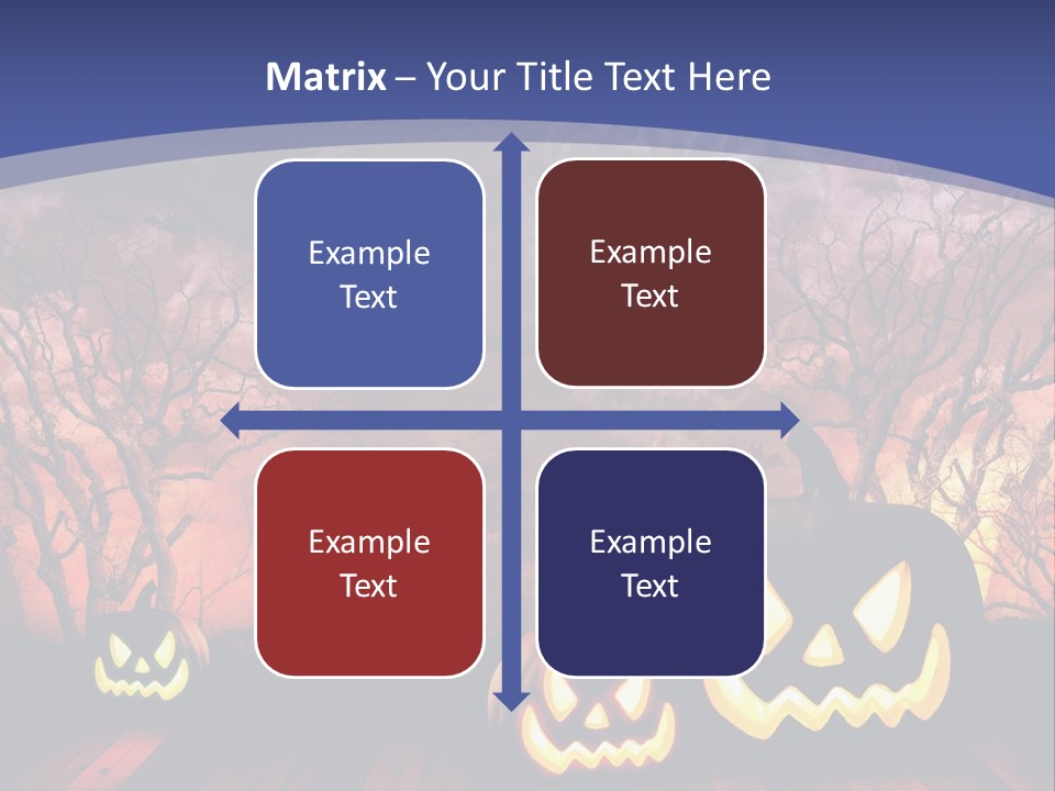 Faces Orange Fall PowerPoint Template