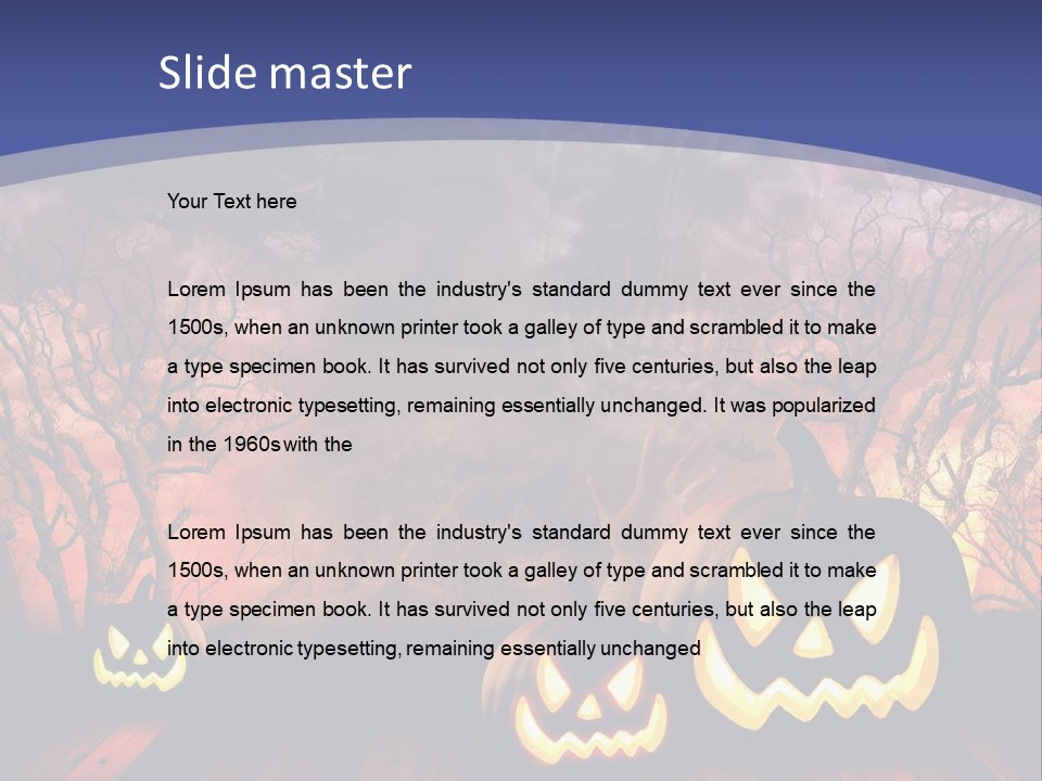 Faces Orange Fall PowerPoint Template