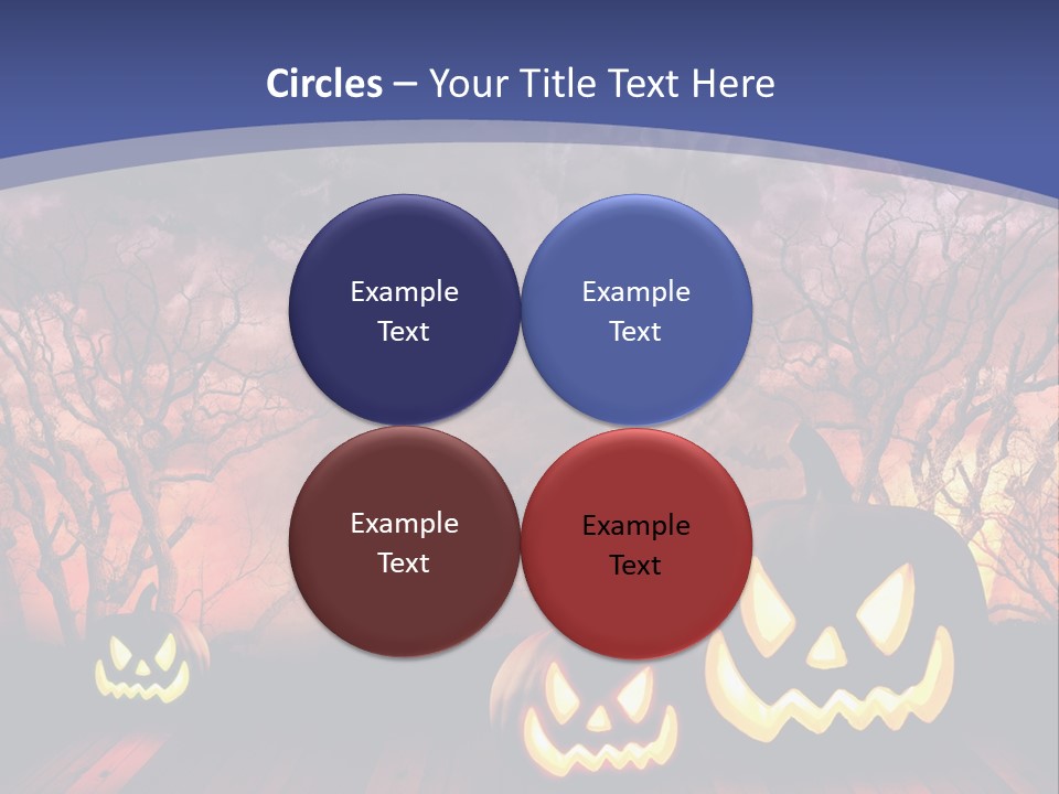 Faces Orange Fall PowerPoint Template