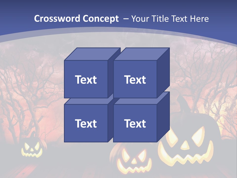 Faces Orange Fall PowerPoint Template