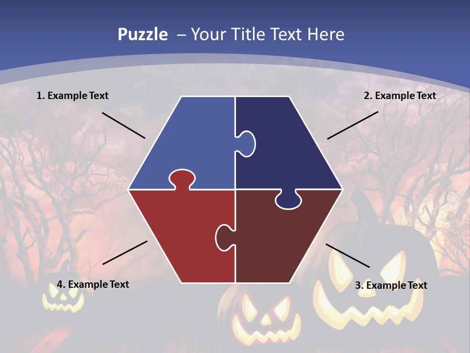 Faces Orange Fall PowerPoint Template