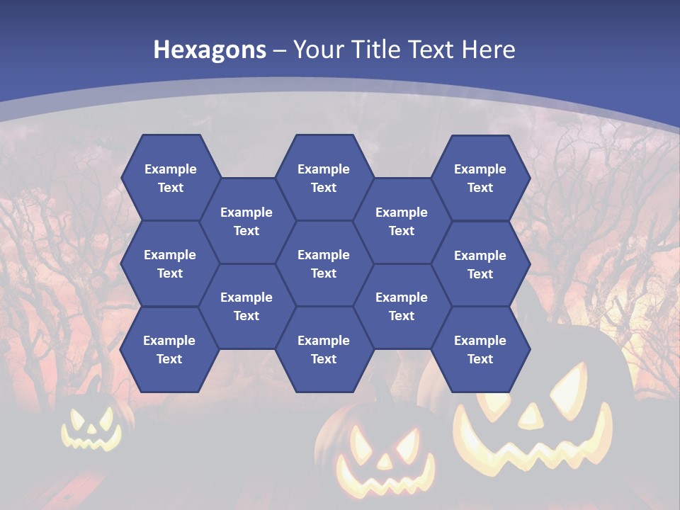 Faces Orange Fall PowerPoint Template