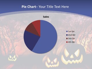 Faces Orange Fall PowerPoint Template