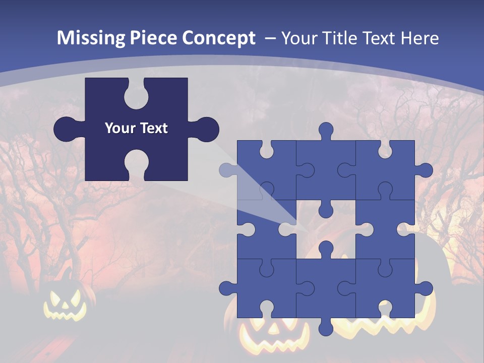 Faces Orange Fall PowerPoint Template