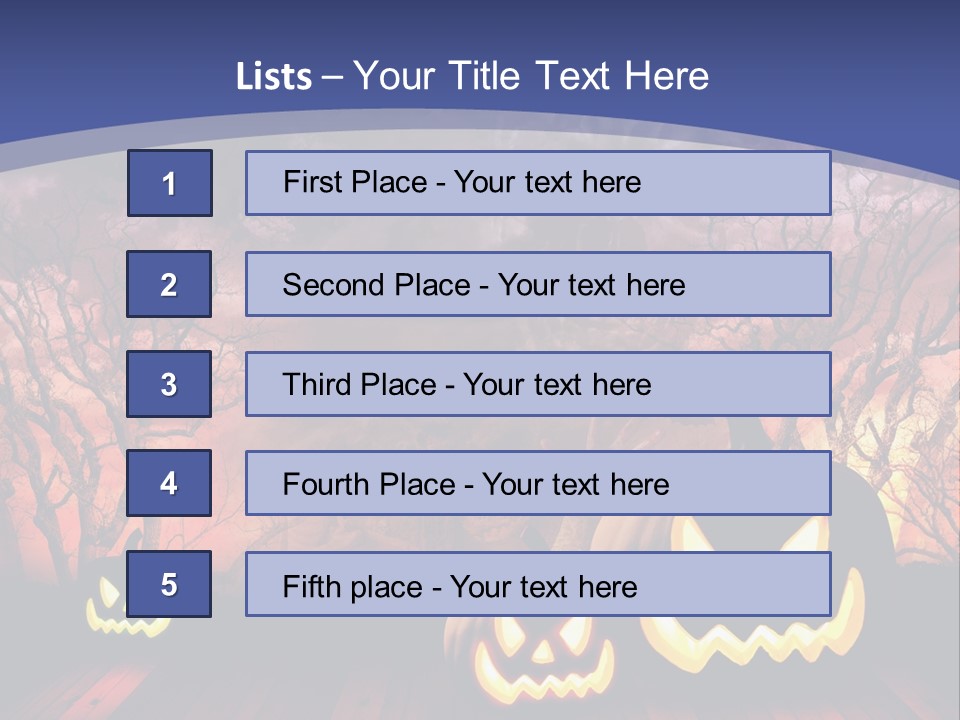 Faces Orange Fall PowerPoint Template