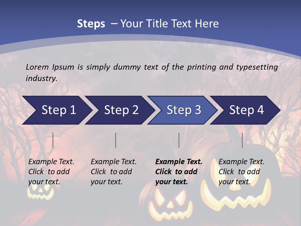 Faces Orange Fall PowerPoint Template