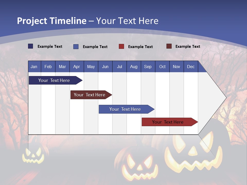 Faces Orange Fall PowerPoint Template
