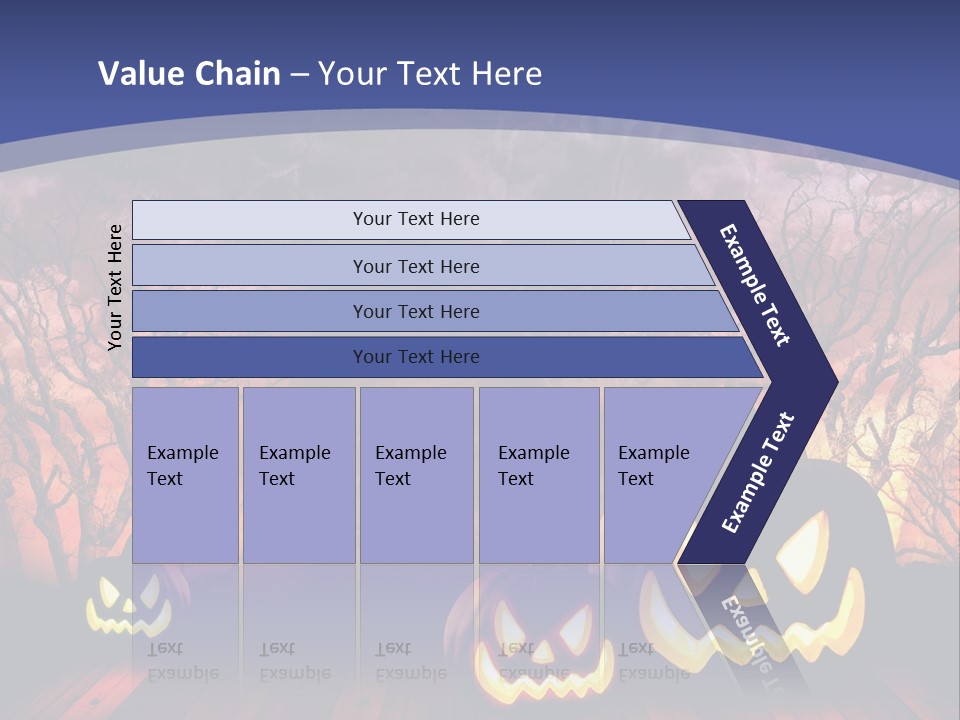 Faces Orange Fall PowerPoint Template