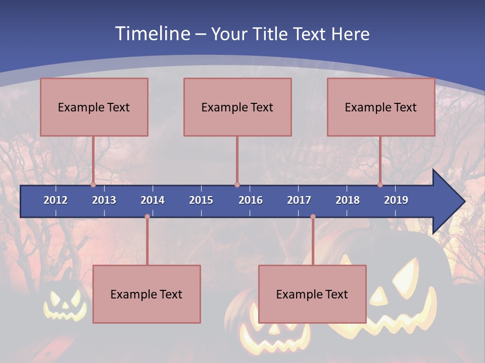 Faces Orange Fall PowerPoint Template