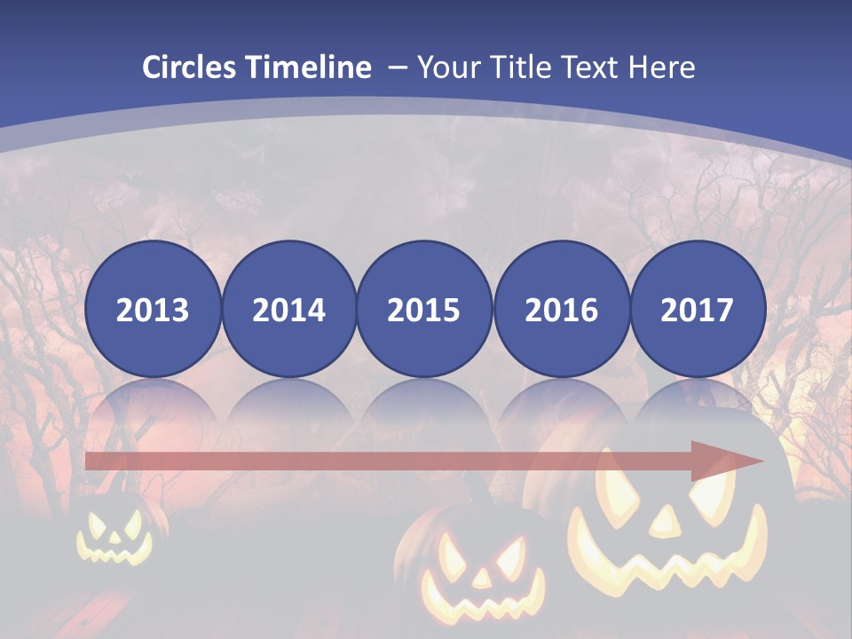 Faces Orange Fall PowerPoint Template