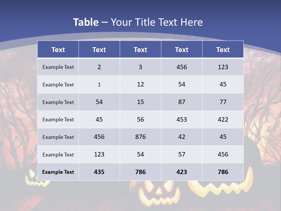 Faces Orange Fall PowerPoint Template