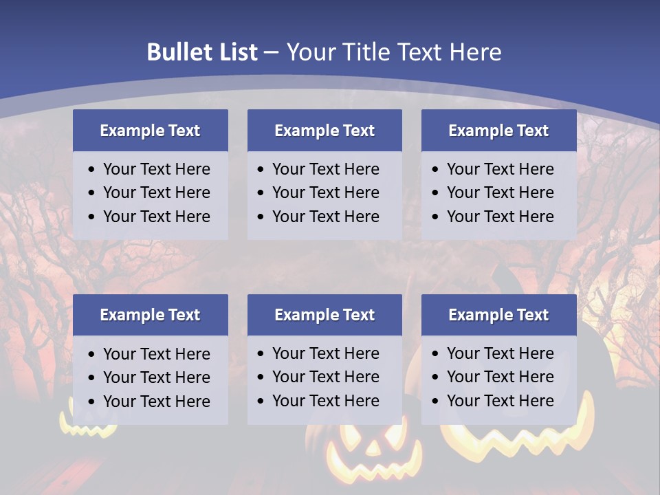 Faces Orange Fall PowerPoint Template