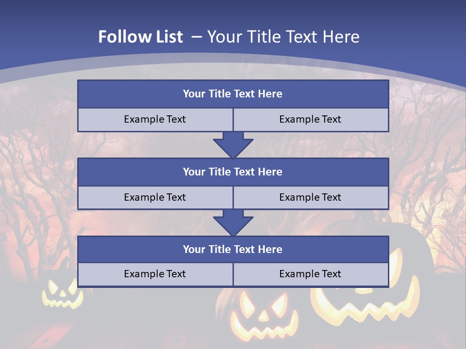 Faces Orange Fall PowerPoint Template