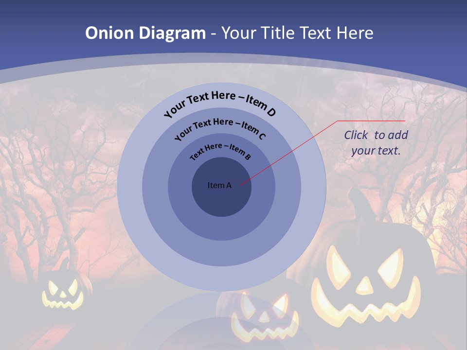 Faces Orange Fall PowerPoint Template
