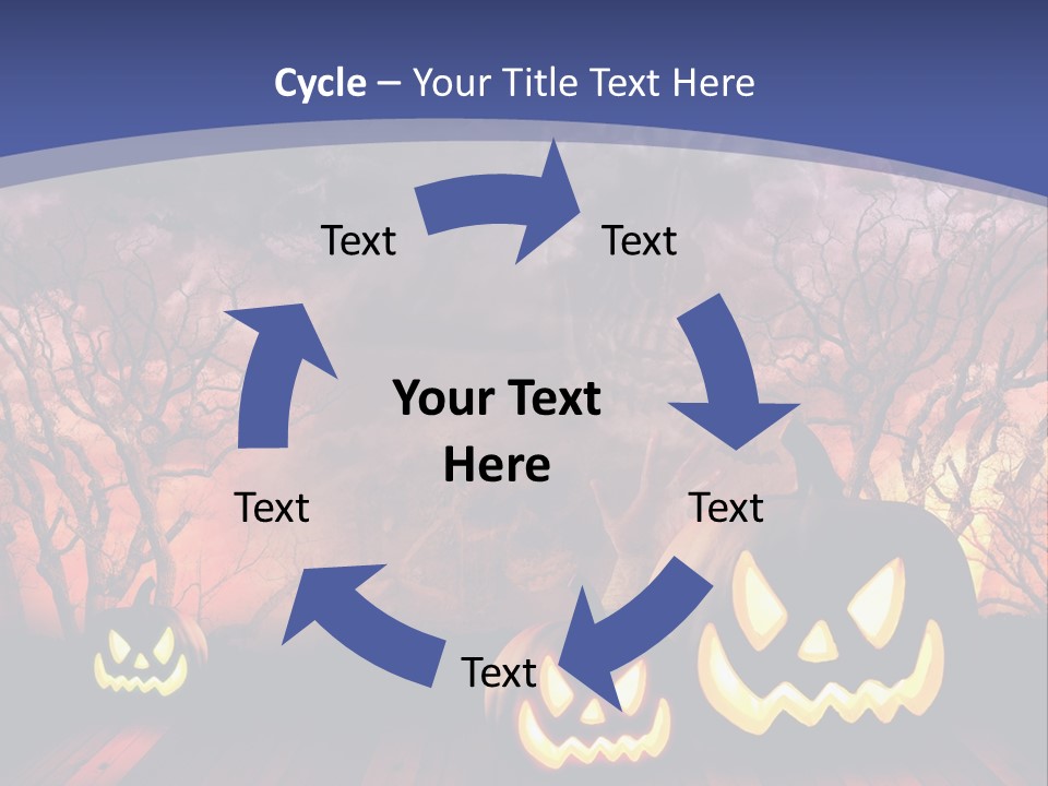 Faces Orange Fall PowerPoint Template