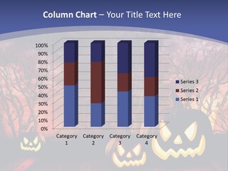 Faces Orange Fall PowerPoint Template