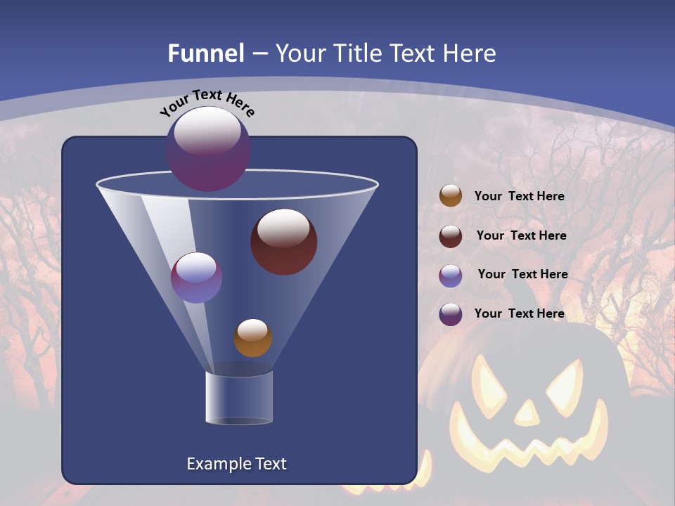 Faces Orange Fall PowerPoint Template