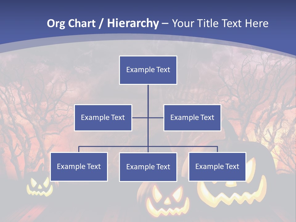 Faces Orange Fall PowerPoint Template