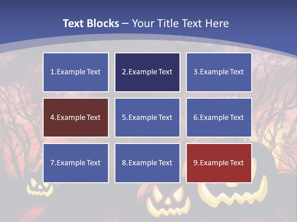 Faces Orange Fall PowerPoint Template