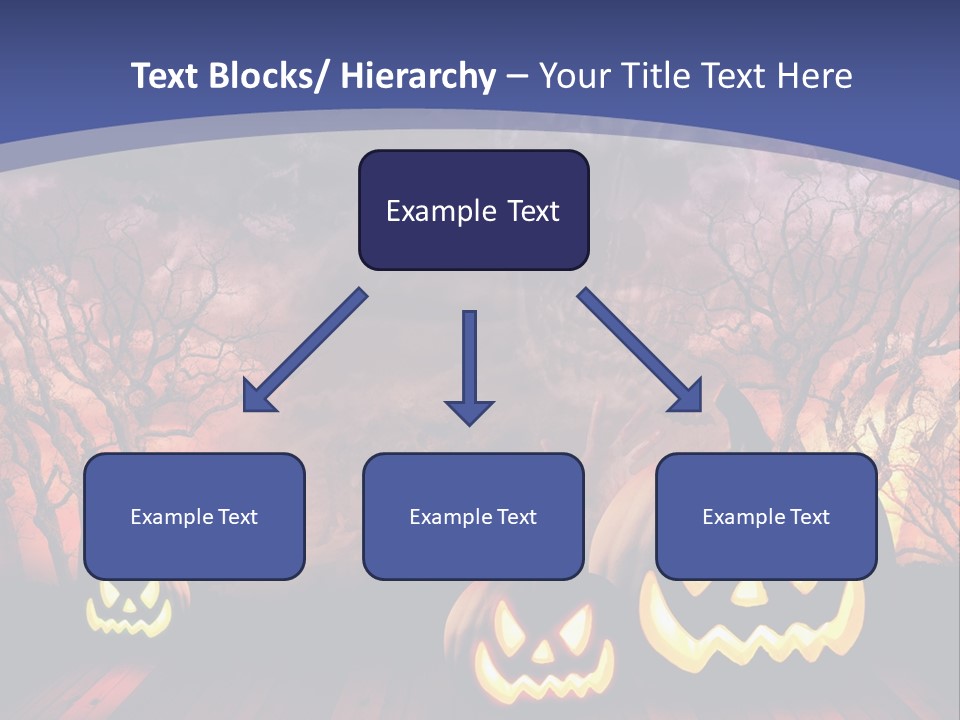 Faces Orange Fall PowerPoint Template