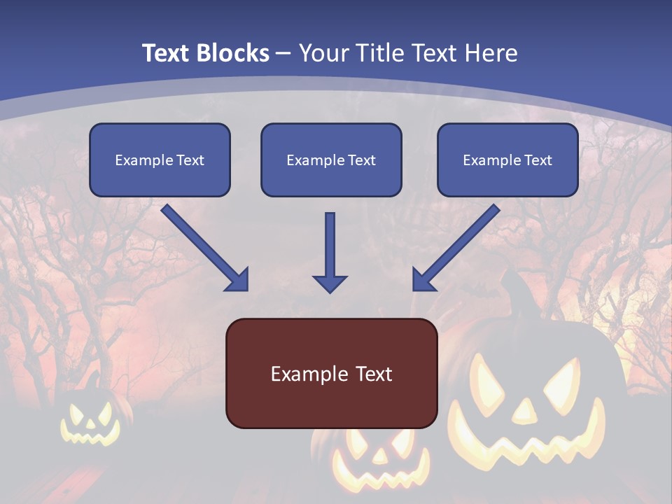 Faces Orange Fall PowerPoint Template