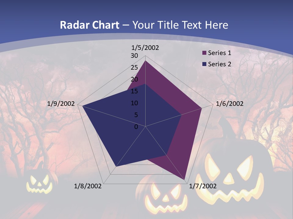 Faces Orange Fall PowerPoint Template