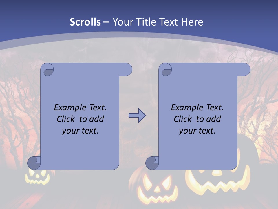 Faces Orange Fall PowerPoint Template