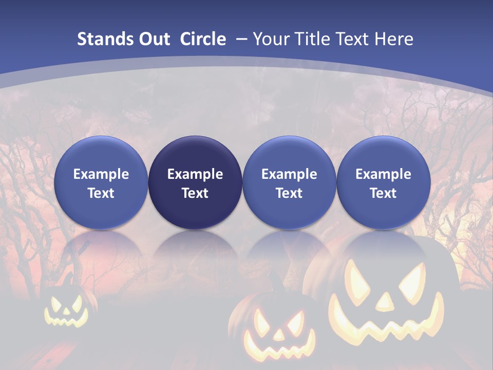 Faces Orange Fall PowerPoint Template