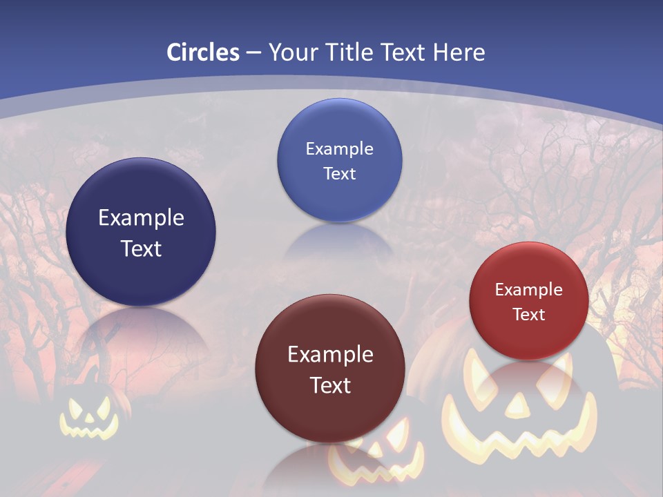 Faces Orange Fall PowerPoint Template