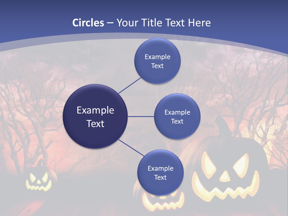 Faces Orange Fall PowerPoint Template