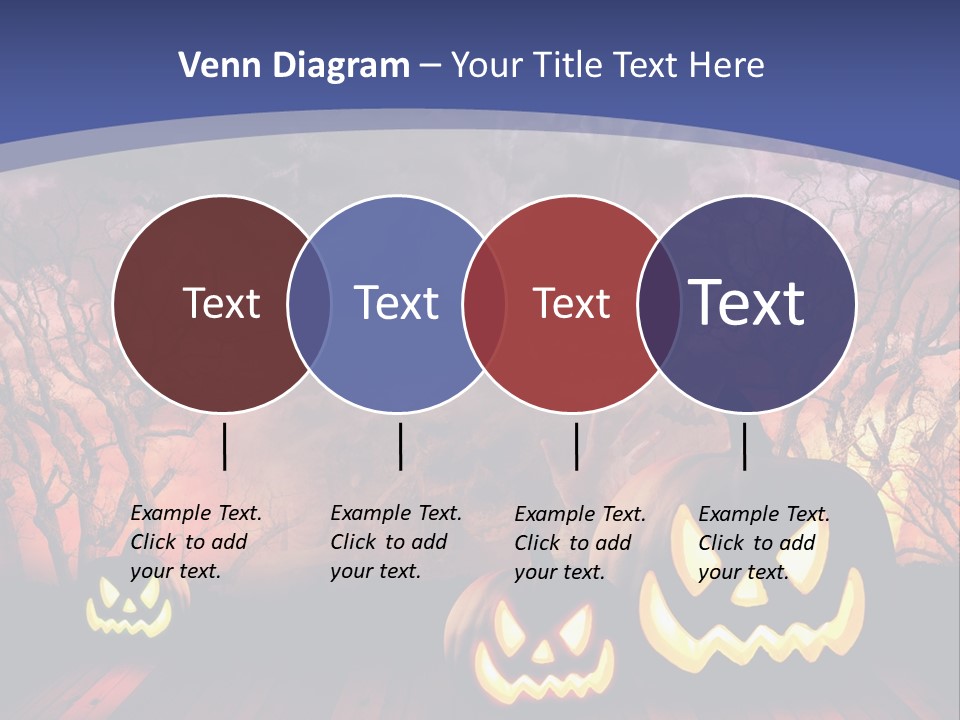 Faces Orange Fall PowerPoint Template